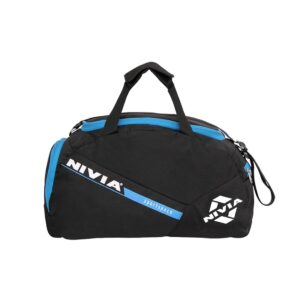 NIVIA Sportspace 2.0 Polyester Gym Bag, Unisex Gym Bags, Adjustable Shoulder Bag for Men, Duffle Gym Bags for Men, Sports Kit, Duffle Bags Travel,Capacity-18 litres