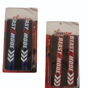 Weight Lifting Straps Wrist Supporter For Gym Beast Mode Red. Gym Accessories Men & Women. Wrist Strap For Gym With Wrist Support. Deadlift Strap Weightlifting Straps For Grip Gym Straps. Pair Of 2.