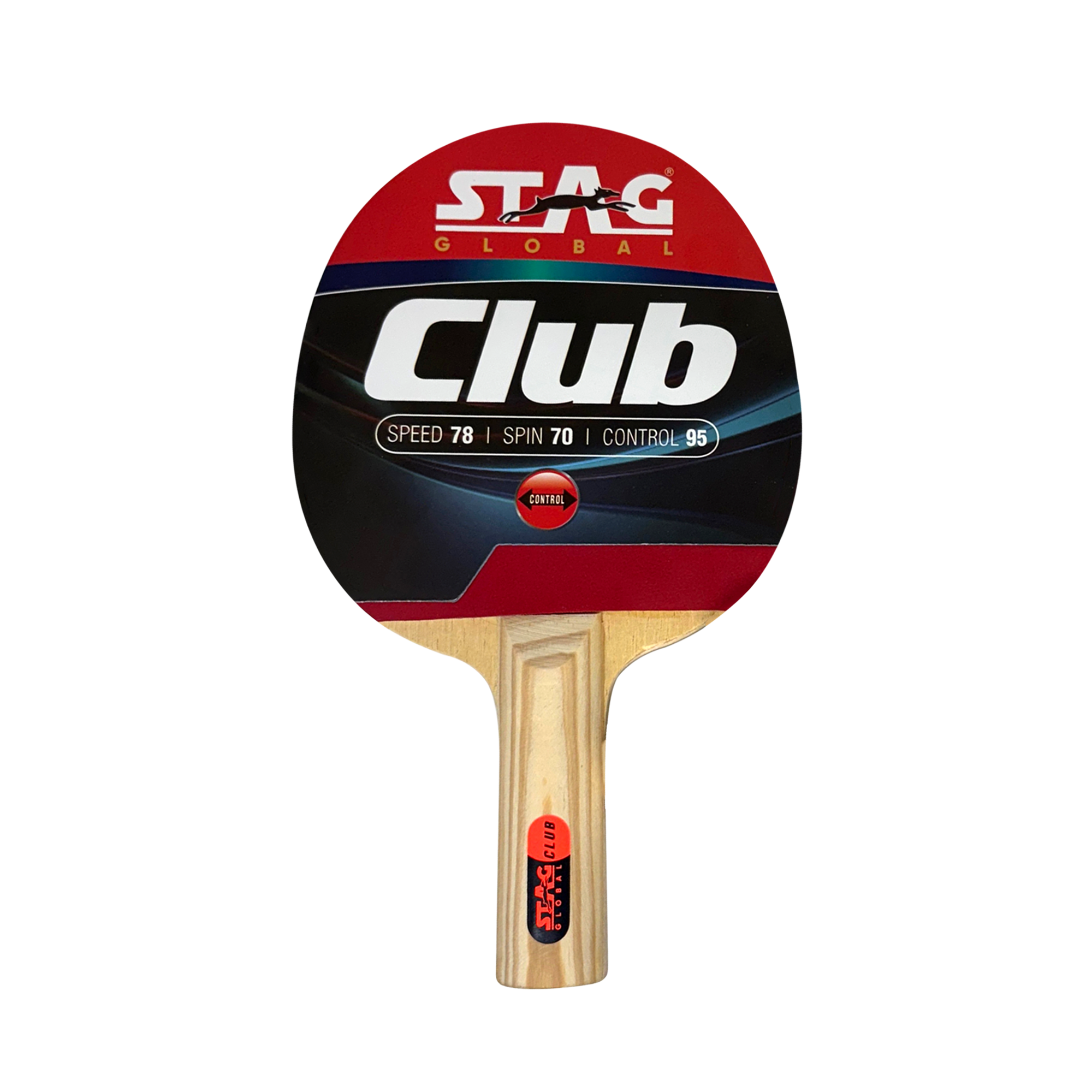 STAG GLOBAL Club Table Tennis Playset | 2 Racket, 3 Balls and 1 Cover | Portable And Lightweight