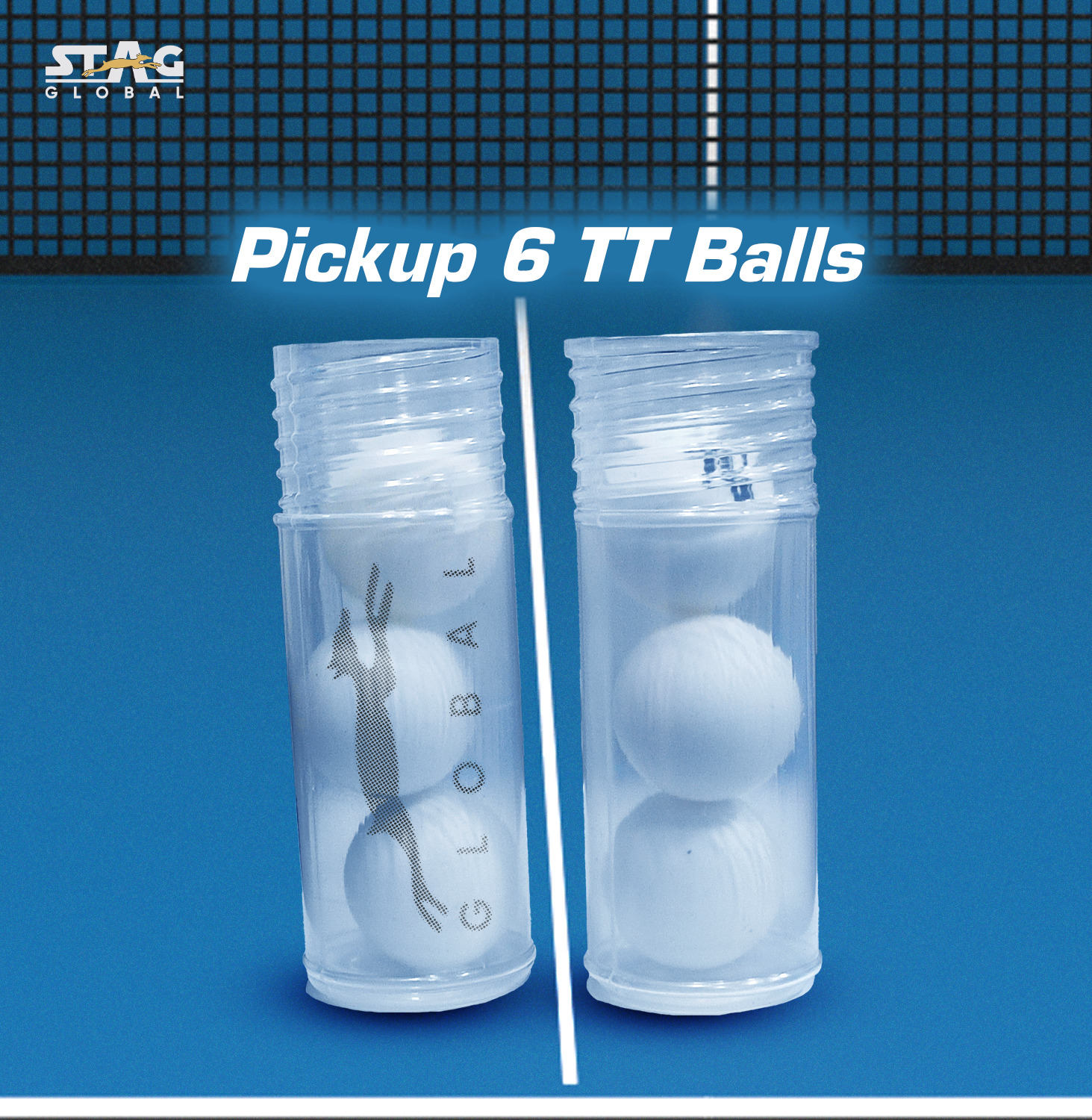 STAG GLOBAL Table Tennis Transparent Ball Roller with 1 star 6 Table tennis Balls | Easy to Carry - Image 3