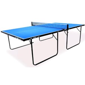 STAG GLOBAL Family Series Table Tennis Table | Indoor T.T Table 16mm Blue Top With 2 TT Rackets, 6 Balls, 1 Table Cover & Clamp Net