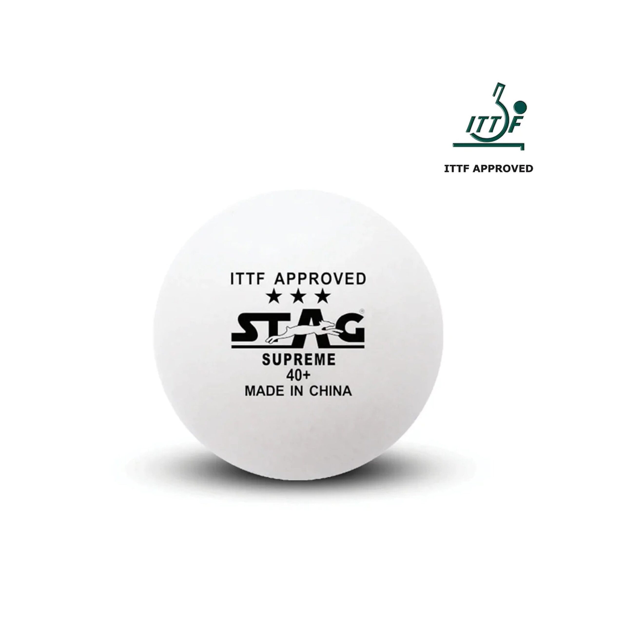 STAG GLOBAL 3 Star Supreme Table Tennis Ball | ITTF Approved, 40+ - Image 3