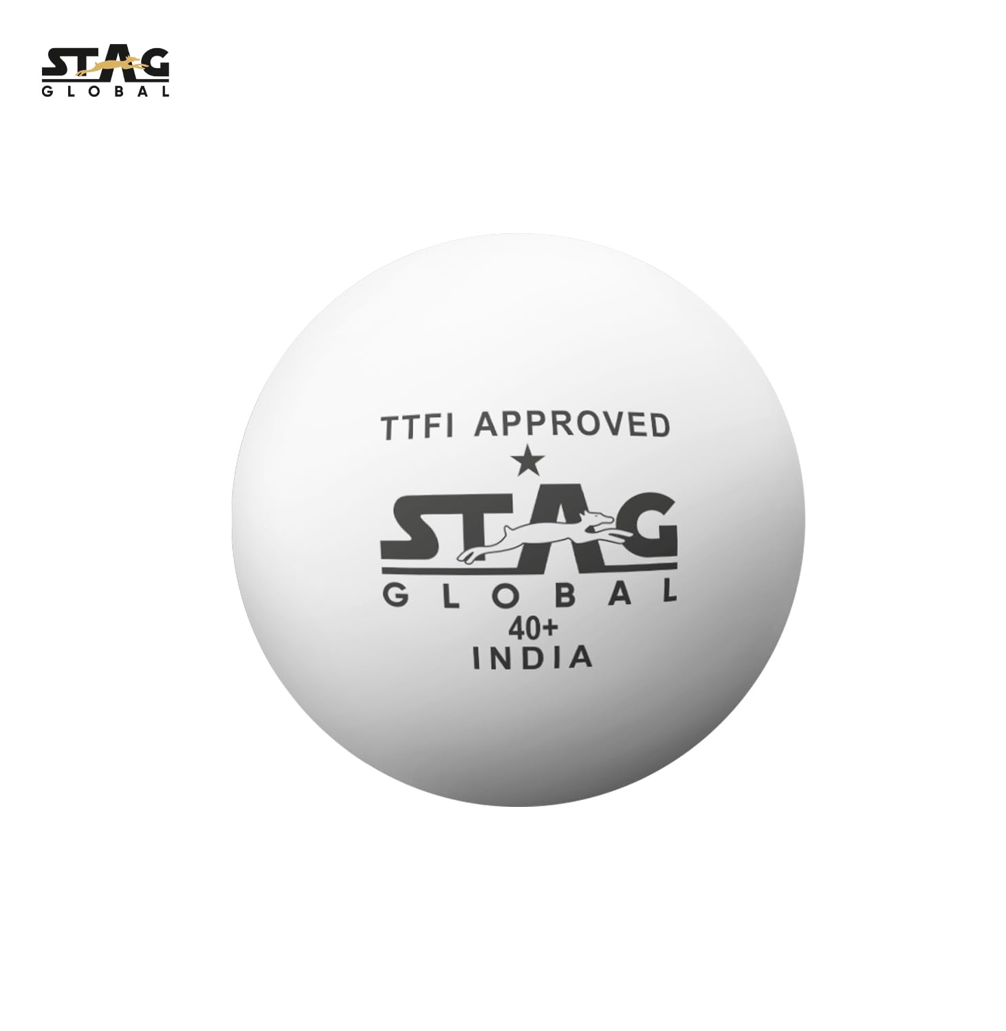 STAG GLOBAL 1 Star Plastic Table Tennis Ball White Available Pack Of 12 ,30, 72, 90 - Image 2