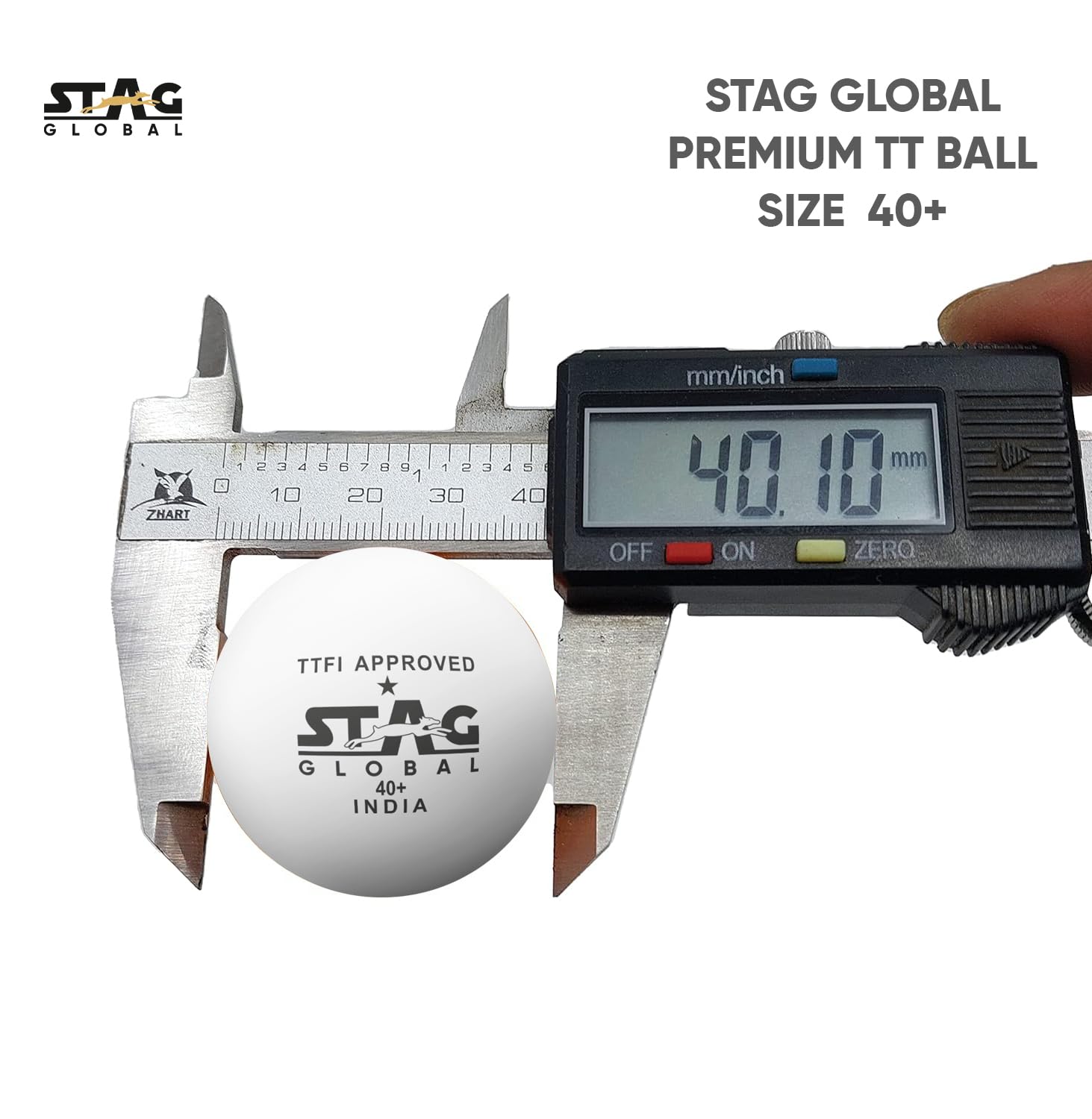 STAG GLOBAL 1 Star Plastic Table Tennis Ball White Available Pack Of 12 ,30, 72, 90 - Image 3