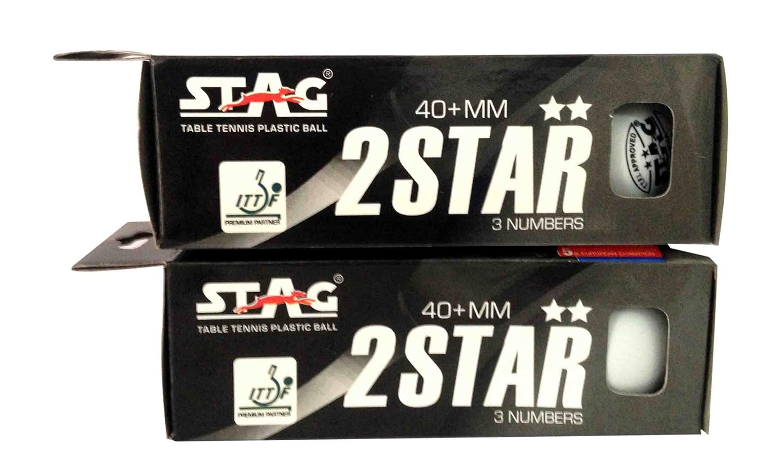STAG GLOBAL 2 Star Plastic Table Tennis Ball White Available Pack Of 12 ,30, 72, 90 - Image 5