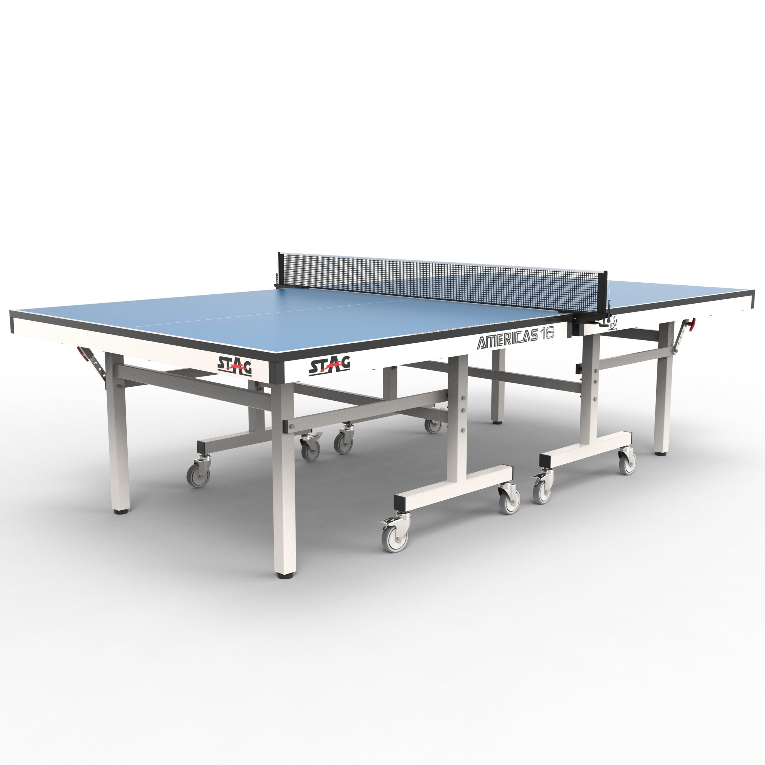 STAG GLOBAL Americas 16 Table Tennis Table 25mm Top (ITTF-Approved) Table with 2 TT Rackets, 6 Balls, 1 Table Cover & Clamp Net - Image 2