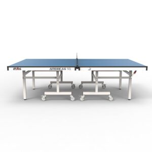 STAG GLOBAL Americas 16 Table Tennis Table 25mm Top (ITTF-Approved) Table with 2 TT Rackets, 6 Balls, 1 Table Cover & Clamp Net