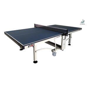 STAG GLOBAL Peter Karlsson Table Tennis Table | High Level Competition TT Table | with 2 TT Rackets | 6 Balls | 1 Table Cover | Clamp Net