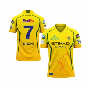 Chennai Super Kings (CSK) Official Style Cricket Jersey 2026 – Premium Polyester Breathable T-Shirt for Men | Dhoni Fan Edition Yellow Match Jersey